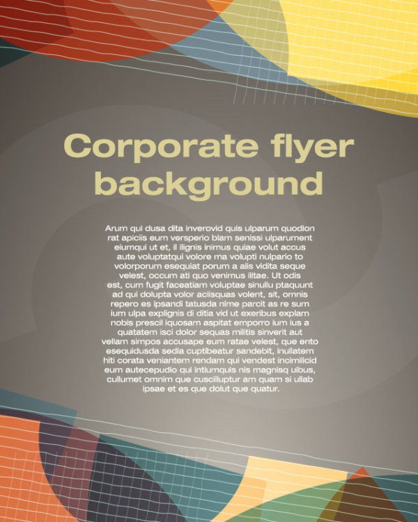 covers of corporate flyer vector background 01 flyer cover corporate   