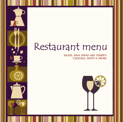 Delicate Restaurant menu cover design vector 05 restaurant delicate cover   