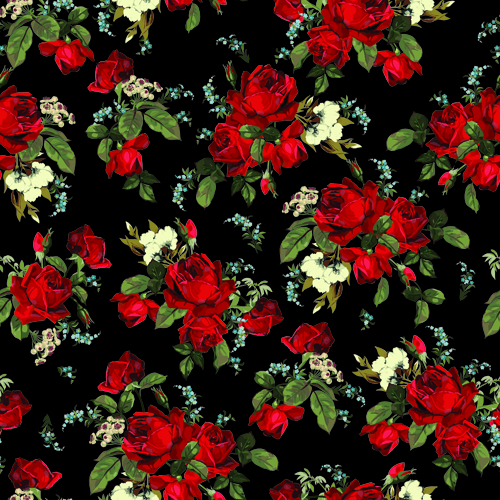 Vintage roses vector seamless pattern 03 58602 vintage seamless roses pattern   