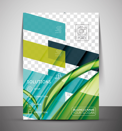 Corporate flyer cover set vector illustration 09 vector illustration flyer cover corporate   