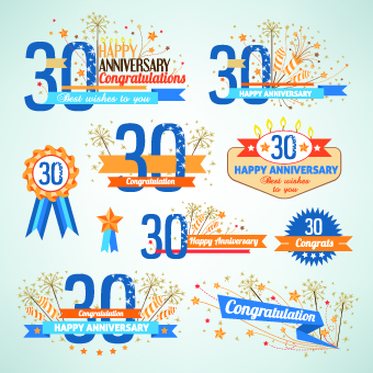 Happy anniversary Celebration design vector 01 happy celebration anniversary   