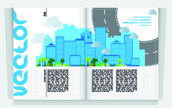 Urban Magazine cover design elements vector 01 magazine element design elements cover   