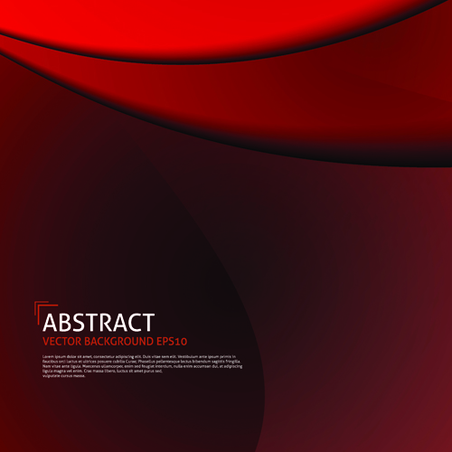 Red wave abstract vector background 03 wave Vector Background red background   