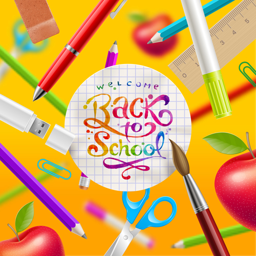 Classic school background creatime vector 05 school classic background   