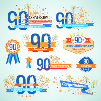 Happy anniversary Celebration design vector 10 happy celebration anniversary   