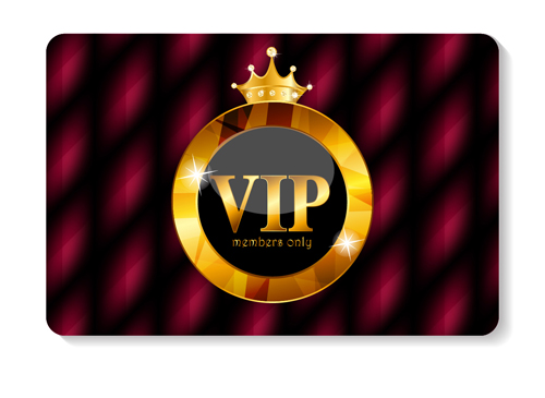 luxurious VIP members cards design vectors 05   