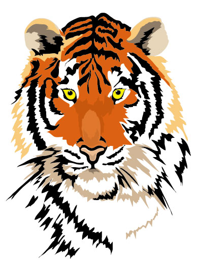 Set of Tiger vector picture art 01 tiger   