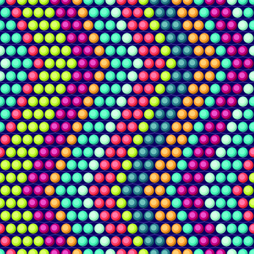 Colored round beads vector pattern set 02 round pattern colored beads   