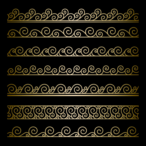 Ornate golden borders ornament vector 03 ornament golden borders border   