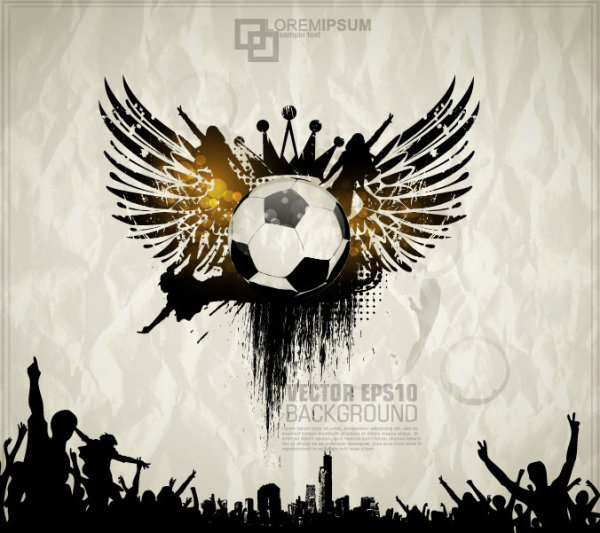 Football theme Poster vector 01 poster football   