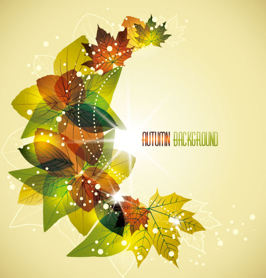 autumn elements vector background set 03 elements element autumn   