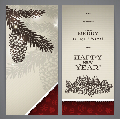 banner 2015 christmas with new year holiday vector 01 new year holiday christmas banner 2015   