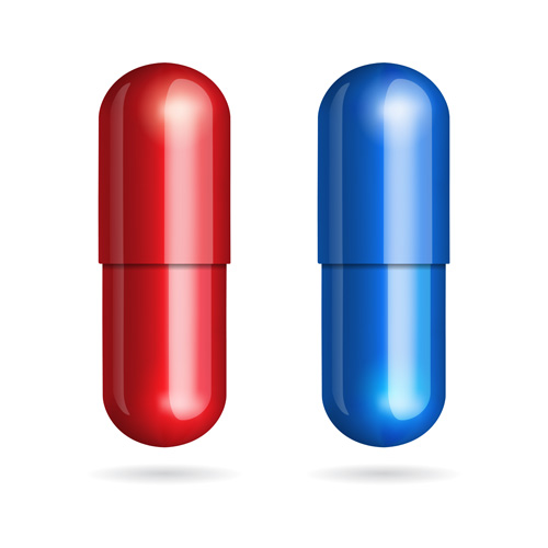 Colored capsule vector set 03 colored capsule   