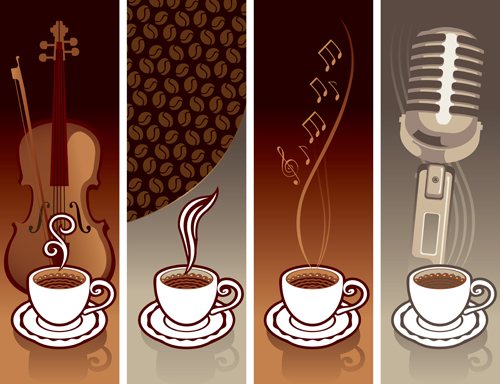 coffee cards design elements vector 02 elements element coffee cards card   