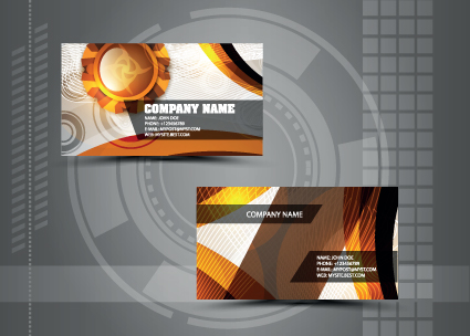 Vector Stylish Business Cards design 04 stylish cards business card business   