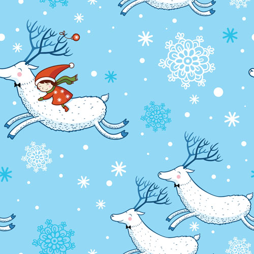 Christmas patterns vector set 01 patterns pattern patter christmas   