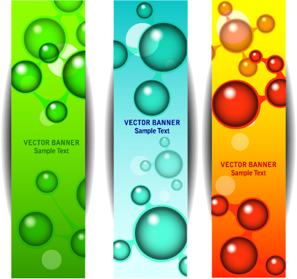 Abstract Vertical web banner vector set 01 vertical banner abstract   