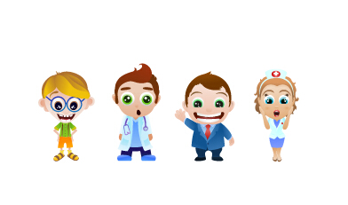 Vector cartoon doctors graphics doctor cartoon   