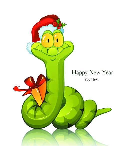 Set of 2013 Year Snake card Vector backgrounds 03 year snake 2013 year 2013   