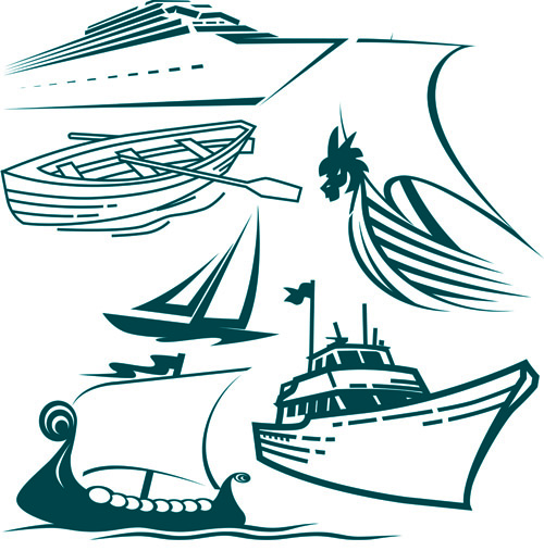 ships design elements vector set 03 ships elements element   