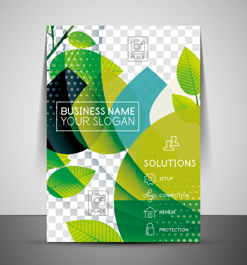 Corporate flyer cover set vector illustration 03 vector illustration flyer cover corporate   