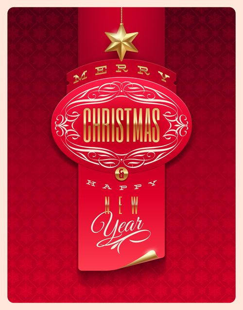 New Year 2014 Christmas elements set vector 08 new year elements element christmas 2014   