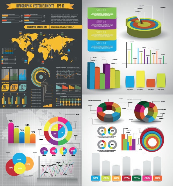 Data analysis statistical chart vector year-end summary statistical graph report data analysis   