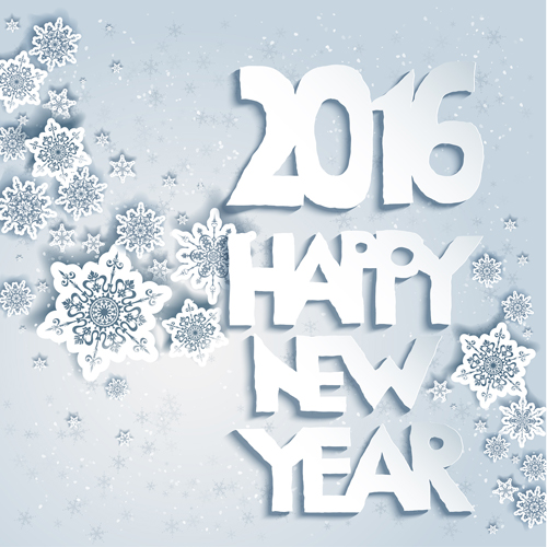 2016 New year with christmas white background vecotr new year christmas 2016   