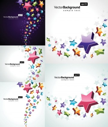 Fashion background with stars vector material stars fashion background background   