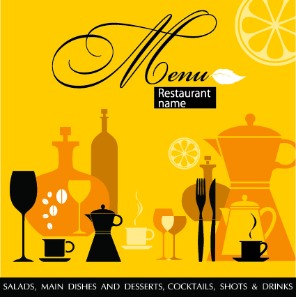 Delicate Restaurant menu cover design vector 02 restaurant menu cover   