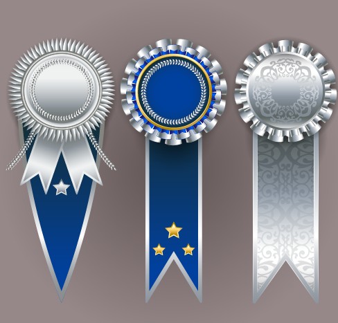 Creative colored award badges vector 04 creative colored badges badge award   