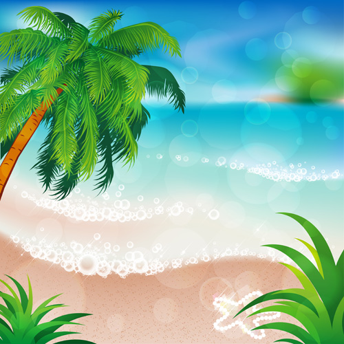 Summer sea background art 02 summer sea background   