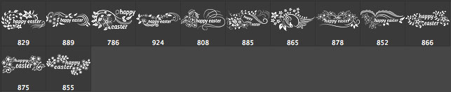 Easter Text Photoshop Brushes text photoshop easter brushes   