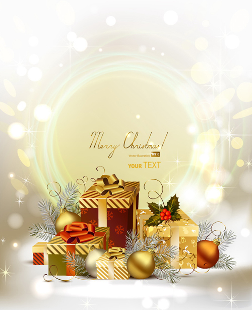 Set of Brilliant Xmas background vector art 02 xmas brilliant   