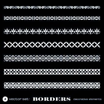 White lace borders vector set 03 lace border borders   