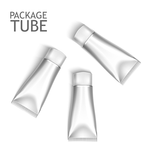 Cosmetics packages tube blank vector 13 tube packages cosmetics blank   