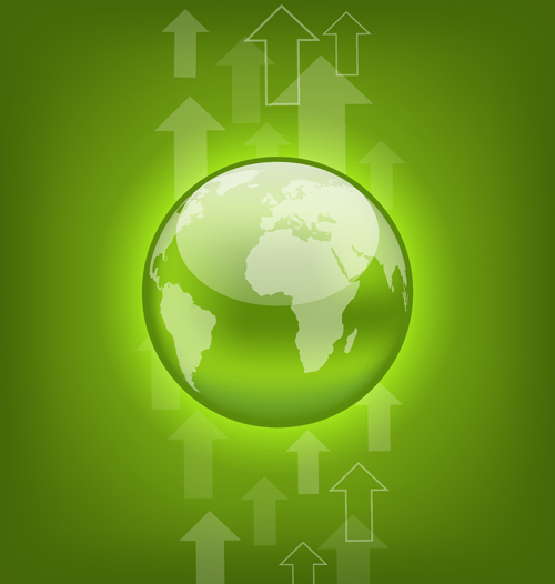 Green Earth with arrow background vector green earth earth background vector background arrow   
