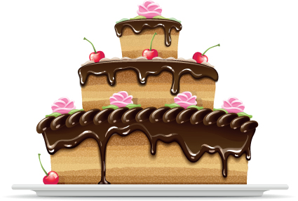 Set of Birthday cake vector material 03 material cake birthday   