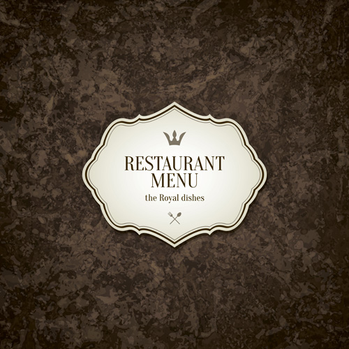 Restaurant menu retro vector design Retro font restaurant menu design   