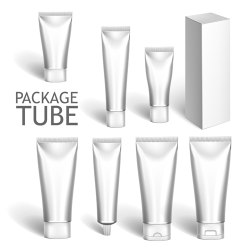 Cosmetics packages tube blank vector 14 tube packages cosmetics blank   