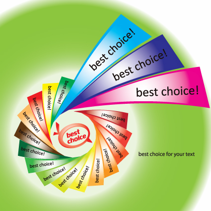 Set of best choice Sticker vector graphic 03 sticker best choice   