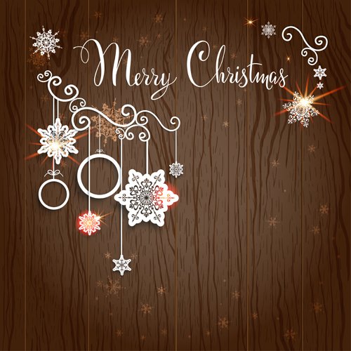 Creative xmas decorations with wooden background 01 wooden decorations creative background   