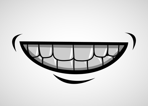 Cartoon mouth and teeth vector set 03 teeth mouth cartoon   