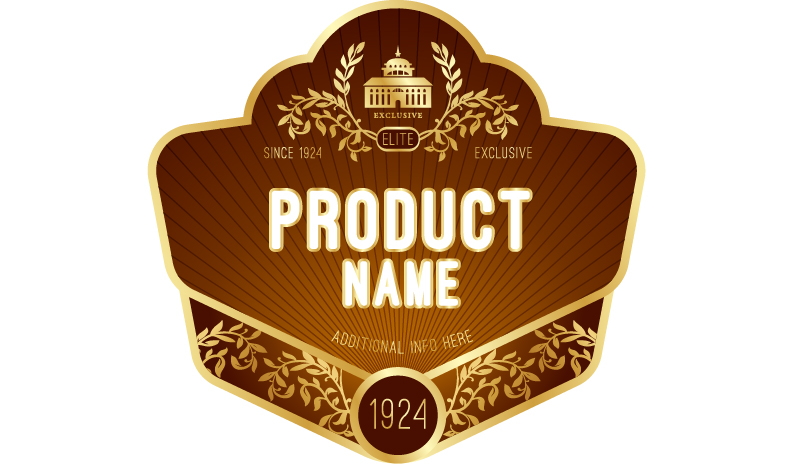 Wine label vintage design vector material set 11 wine vintage label   