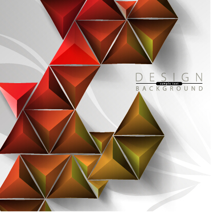 3D geometry shiny background graphic vector 02 shiny Geometry background   