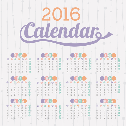 Simple wall calendar 2016 design vectors set 10 wall simple design calendar 2016   