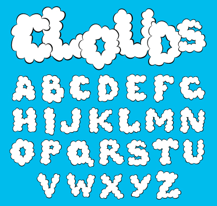 Cute Original alphabet set vector 02 original cute alphabet   