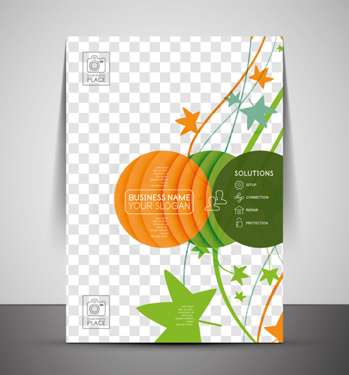 Corporate flyer cover set vector illustration 01 vector illustration illustration flyer cover corporate   