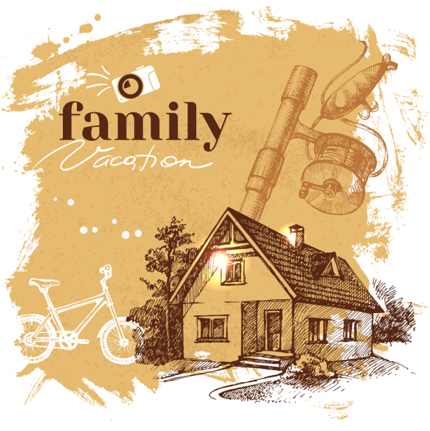 Family grunge background vector 07 grunge family background   