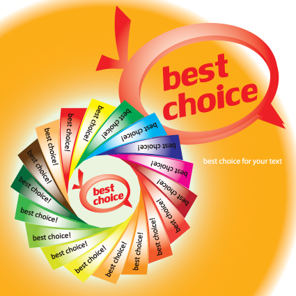 Set of best choice Sticker vector graphic 04 sticker best choice   